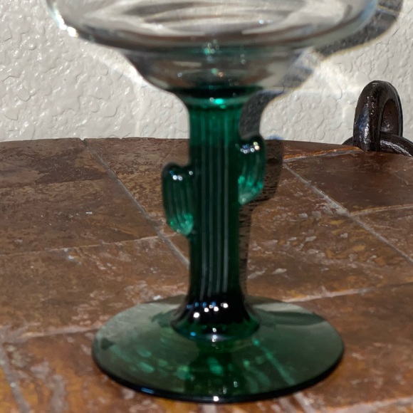 Set of 2 Vintage Cactus Margarita Glasses - Picture 7 of 15